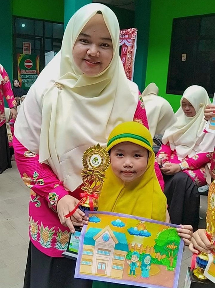 Murid RA Nursyahira Juarai Lomba Mewarnai Tingkat Kabupaten Kampar