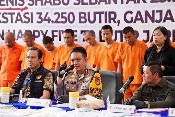 Riau Darurat Narkotika? Januari-November Hampir Setengah  Ton Sabu Disita dari 3.220 Tersangka