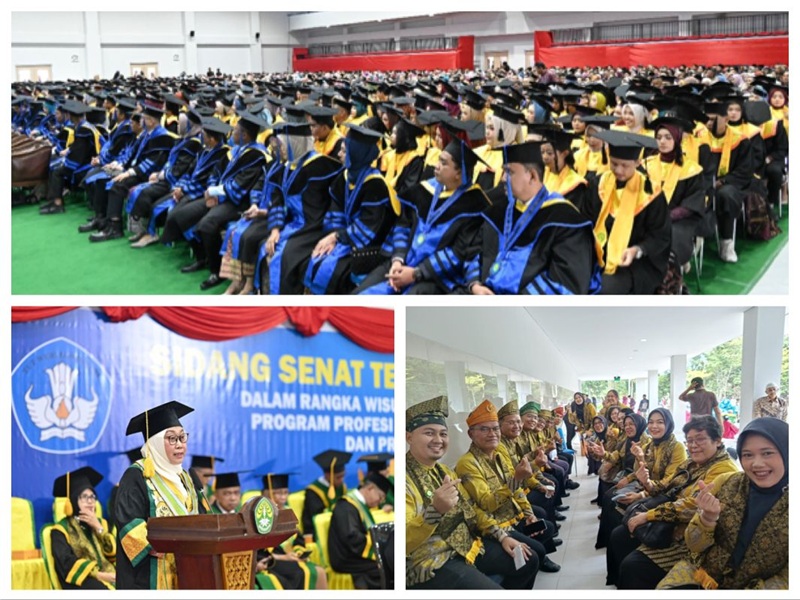 Unri Wisuda 2388 Mahasiswa di Gedung Baru Student Center