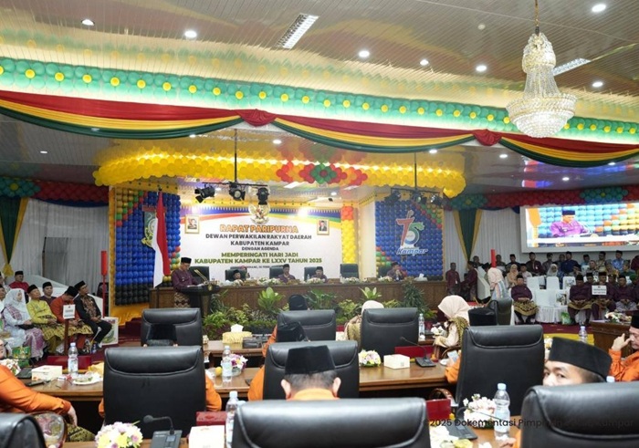 DPRD Kampar Gelar Paripurna Istimewah Hari Jadi ke-75 Kabupaten Kampar