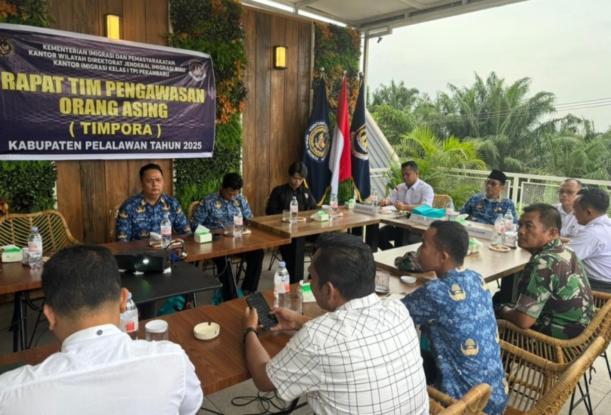 Timpora Pelalawan Perkuat Sinergi Awasi Keberadaan Orang Asing