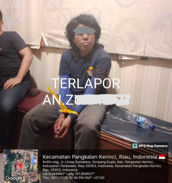 Polres Pelalawan Amankan Pelaku Pencurian Sepeda Motor