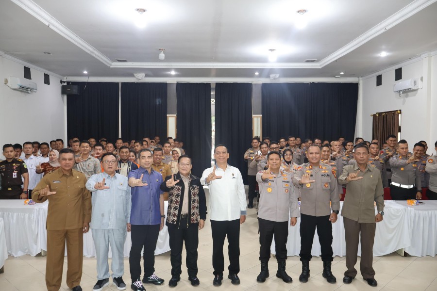 Polres Pelalawan menerima kunjungan Penelitan Tahap II Sespim Lemdiklat Polri