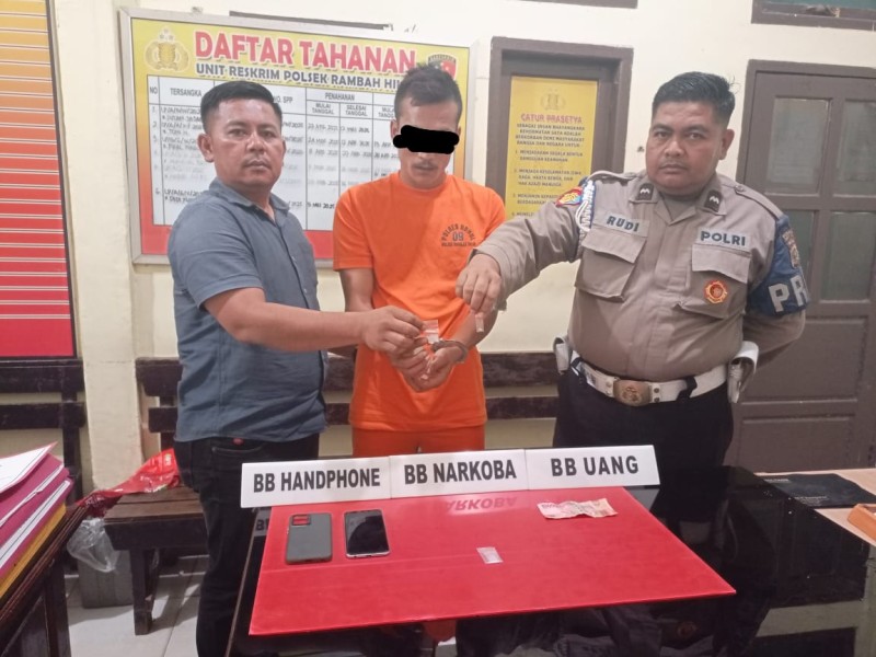 Mau Transaksi di Kebun Sawit, Seorang Pemuda Diamankan Polsek Rambah Hilir
