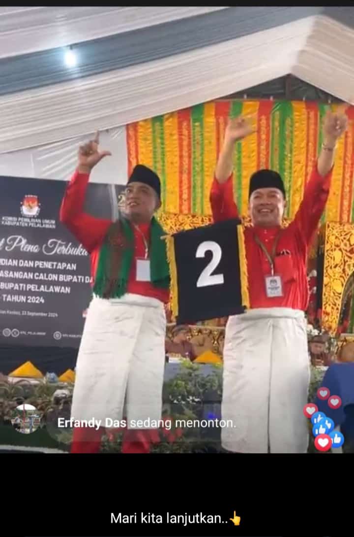 Repdem Pelalawan Sambut Baik Nomor Urut Paslon Zukri-Husni, Pertanda Direstui Melanjutkan