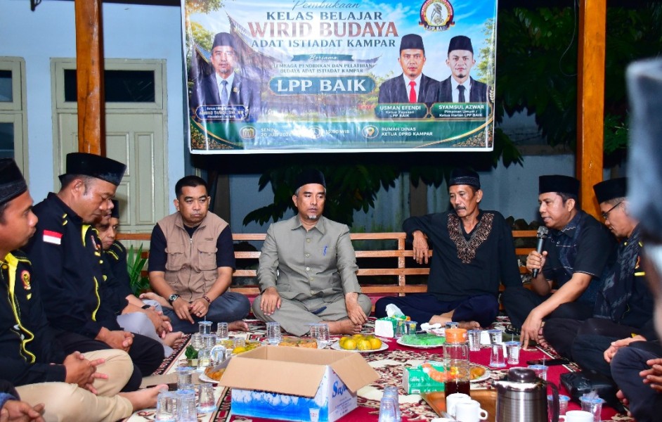 DPRD dan Pemkab Kampar Buka Kelas Wirid Budaya, Lestarikan Adat hingga Basiacuong