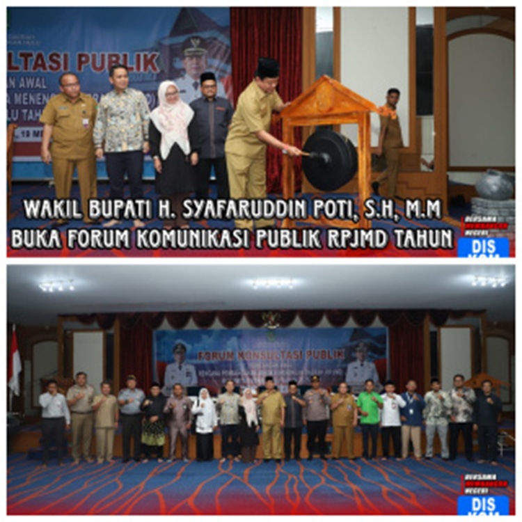 Gelar Forum Komunikasi Publik RPJMD 2025-2029, Wabup Syafaruddin Poti: Aspirasi Masyarakat Jadi Penentu Arah Pembangunan Lima Tahun ke Depan